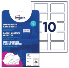 Jmenovka samolepicí Avery L4785, 80x50 mm, bílá, 20 listů