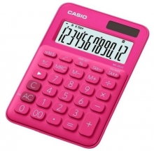 Kalkulačka Casio MS 20 UC, 12 míst, červená