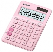 Kalkulačka Casio MS 20 UC, 12 míst, růžová