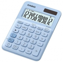 Kalkulačka Casio MS 20 UC, 12 míst, světlá modrá
