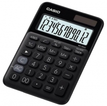 Kalkulačka Casio MS 20 UC, 12 míst, černá