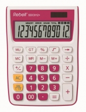 Kalkulačka stolní Rebell SDC912+, růžová