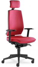Židle kancelářská Stream 280 SYS, hl. opěrka, červená