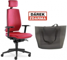 Židle kancelářská Stream 280 SYS, hl. opěrka, červená