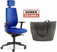 Židle kancelářská Stream 280 SYS, hl. opěrka, modrá