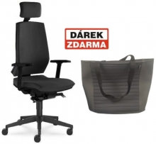 Židle kancelářská Stream 280 SYS, hl. opěrka, černá