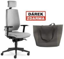 Židle kancelářská Stream 280 SYS, hl. opěrka, šedá