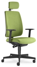 Židle kancelářská Leaf 500-SYA, hlavová opěrka, zelená