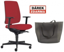 Židle kancelářská Leaf 500-SYB, červená