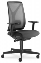 Židle kancelářská Leaf 503-SYA, černá