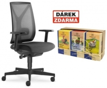 Židle kancelářská Leaf 503-SYB, černá