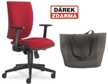 Židle kancelářská Lyra 207-SY, červená