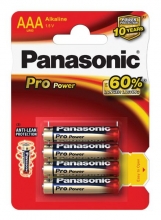 Baterie alkalická Panasonic LR3 Pro Power, 4 ks