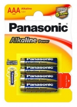 Baterie Panasonic LR03 1,5 V Alkaline Power, AAA, 4 ks