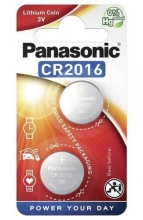 Baterie Panasonic CR-2016/2BK, knoflíková, 2 ks