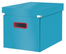 Krabice Leitz Click-N-Store Cosy, čtvercová vel. L, modrá