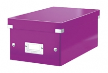 Krabice archivační na DVD Leitz Click-N-Store, purpurová