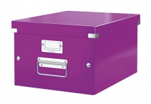 Krabice archivační Leitz Click-N-Store M (A4), purpurová