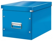 Krabice Leitz Click-N-Store WOW, čtvercová L, modrá
