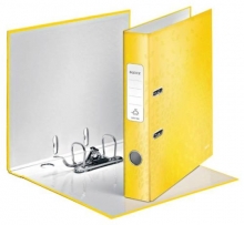 Pořadač pákový Leitz WOW 180 stupňů A4 52 mm, žlutý