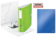 Pořadač Leitz 180° Active WOW, 82 mm, zelený, 5 ks - Akce