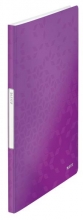 Kniha katalogová Leitz WOW 20 kapes, purpurová