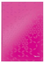 Zápisník Leitz WOW A4, linkovaný, růžový