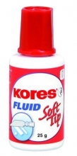 Lak korekční Kores Fluid Soft tip s houbičkou, 25 g