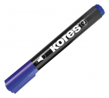 Značkovač Kores K-Marker permanentní, kulatý, modrý