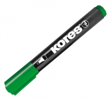 Značkovač Kores K-Marker permanentní, kulatý, zelený