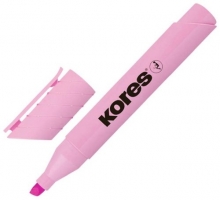Zvýrazňovač Kores High Liner Plus Pastel, 0,5-5 mm, růžový
