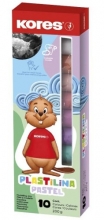 Plastelína Kores Pastel 10 x 20 g, pastelové barvy