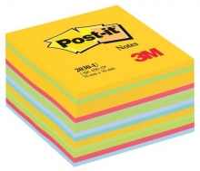 Bloček Post-it 76x76 mm, 450 lístků, ultra barvy