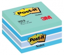 Bloček Post-it kostka 2028 B, 76x76 mm, 450 lístků, modrý