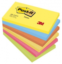 Bloček Post-it 655-TFEN, 76x127 mm, 6x100 lístků, mix barev