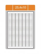 Etikety samolepicí 25,4x10 mm (balení 100 ks)