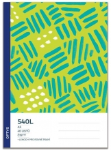 Sešit A5 čistý 540L Optys, integrovaný lenoch, 40 listů