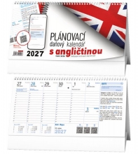 Kalendář stolní, Plánovací daňový s angličtinou 2027