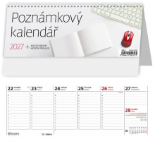 Kalendář stolní, Poznámkový 2027