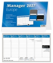 Kalendář stolní, Manager Europe 2027