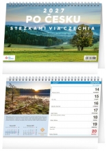 Kalendář stolní, Po Česku stezkami Via Czechia 2027