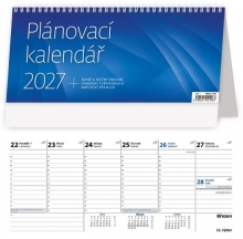 Kalendář stolní, Plánovací modrý 2027