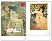 Kalendář nástěnný, Alfons Mucha 2027