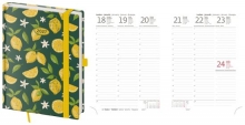 Diář Vario, týdenní, B6, s gumičkou, Lemons 2027