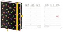 Diář Vario, týdenní, B6, s gumičkou, Lollipop 2027