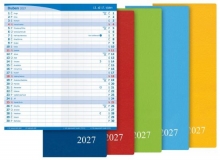 Diář Color M101 PVC, měsíční, kapesní 8 x 18 cm, mix 2027