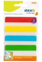 Záložky samolepicí Stick´n 38x76 mm, plast, 4x6 ks, mix