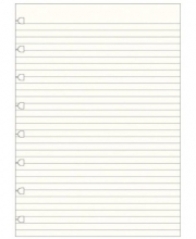 Náplň do zápisníku Filofax Notebook, A5, linkovaná