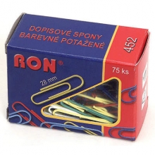 Spona dopisní barevná RON č. 452 B (balení 75 ks)
