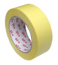 Páska lepicí hot-melt 38 mm x 50 m, krepová, žlutá